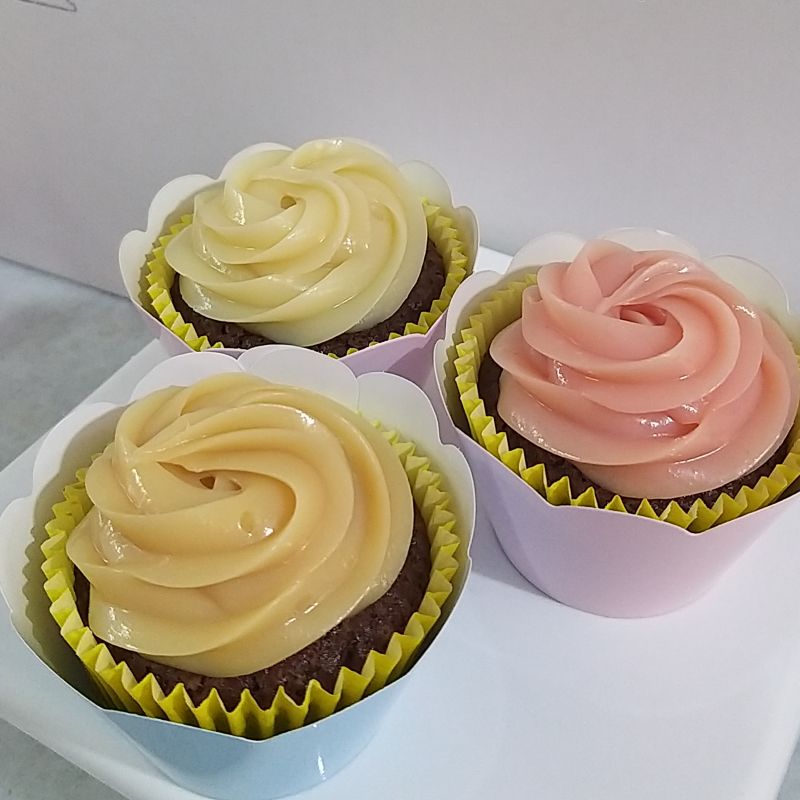 Cupcake Grande Simples - Ganache ou Chantilly